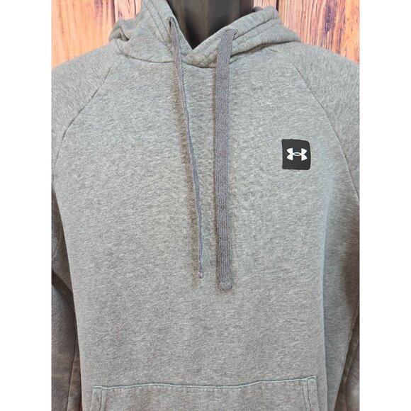 Under Armour Mens Medium Loose Fit Grey Hoodie - Picture 3 of 8